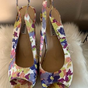 Steve Madden cork wedges, size 7